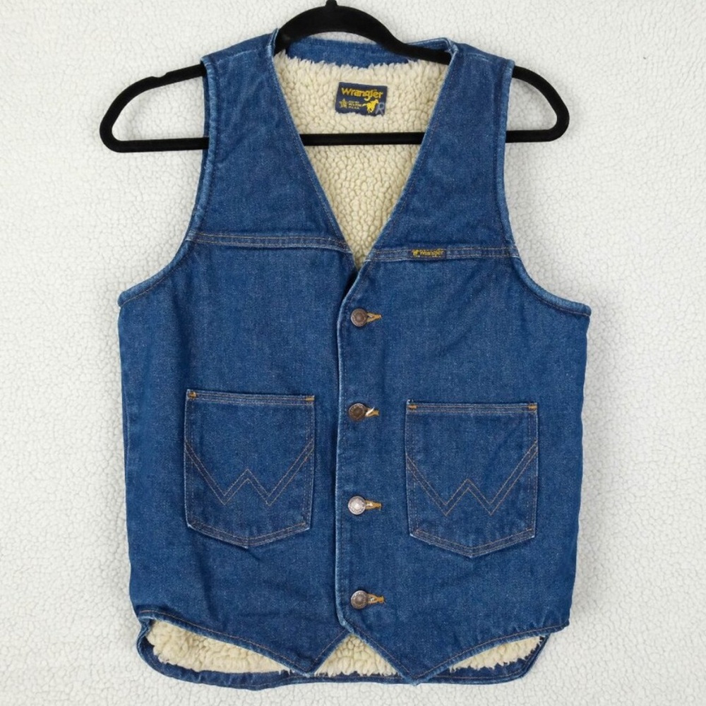 Wrangler Sherpa Denim Vest